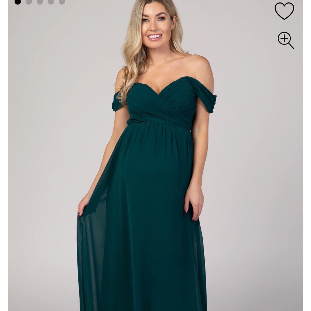 Pinkblush Maternity Dark Green Dress